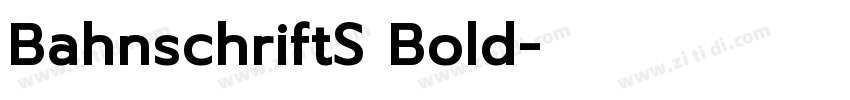 BahnschriftS Bold字体转换